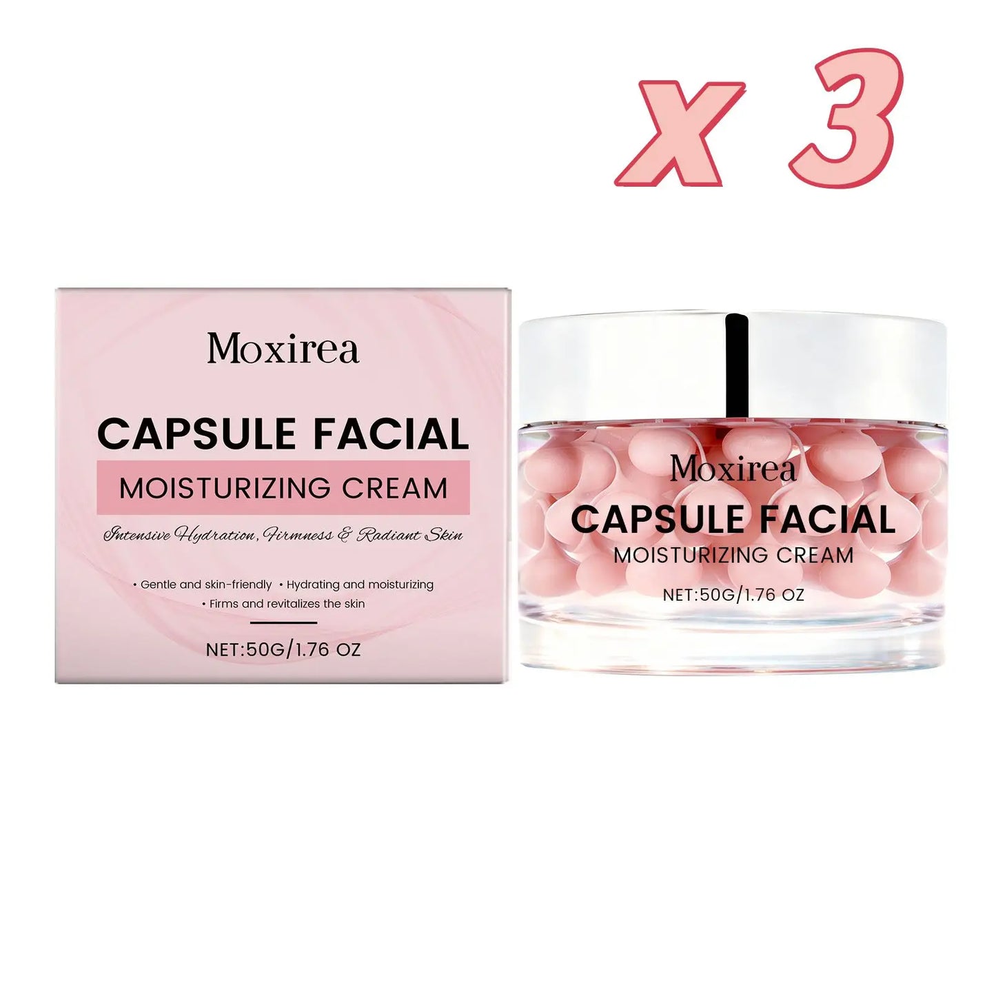 MOXIREA Korean Face Capsule Cream | Brightening Moisturizer