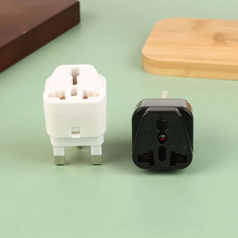 3P Type Power Socket Outlet UK EU IL Adapter US To UK Plug Universal UK Plug Adapter With 13A Fuse Black/White Travel Adapter Peaceful Pleasures Health and Wellness