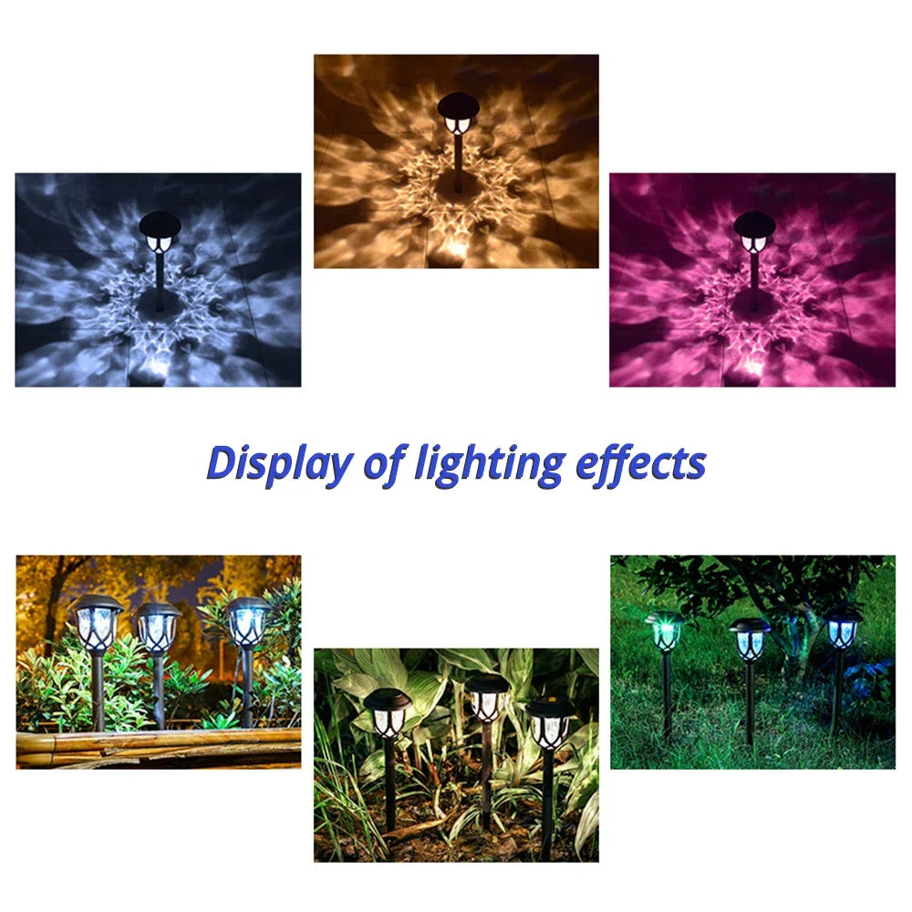 Solar Lawn Garden Light – Colorful LED, IP65 Waterproof, Auto On