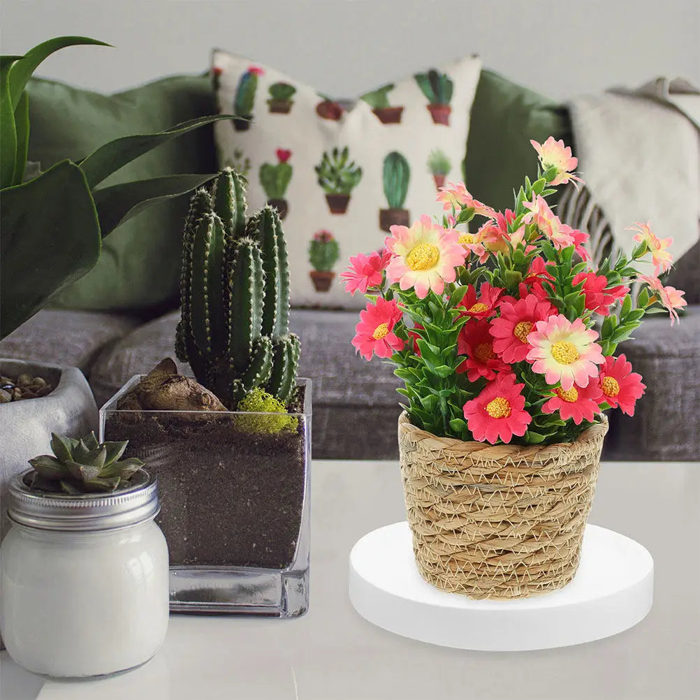 Flowerpot Tray Rolling Plant Tray PP Iron Base Indoor Outdoor Plant Mover Smooth Wheels Protector Planter Trays with Wheels Peaceful Pleasures Health and Wellness