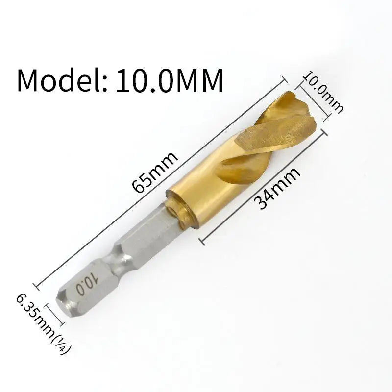 HSS Hex Shank Twist Drill Bits 2–10mm | Wood & Metal Twist Drill Bit Peaceful Pleasures Health and Wellness A17