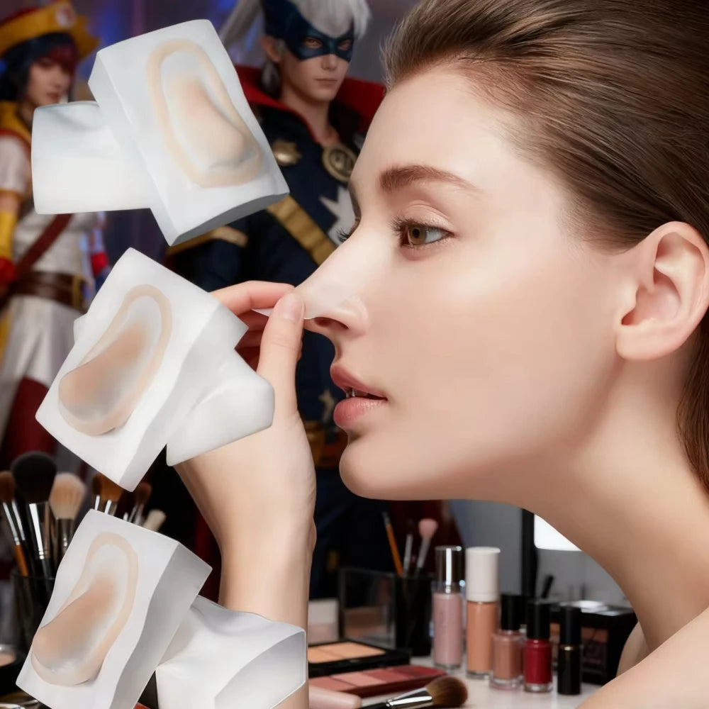Silicone Fake Nose & Chin Cosplay Kit | Reusable Prosthetic