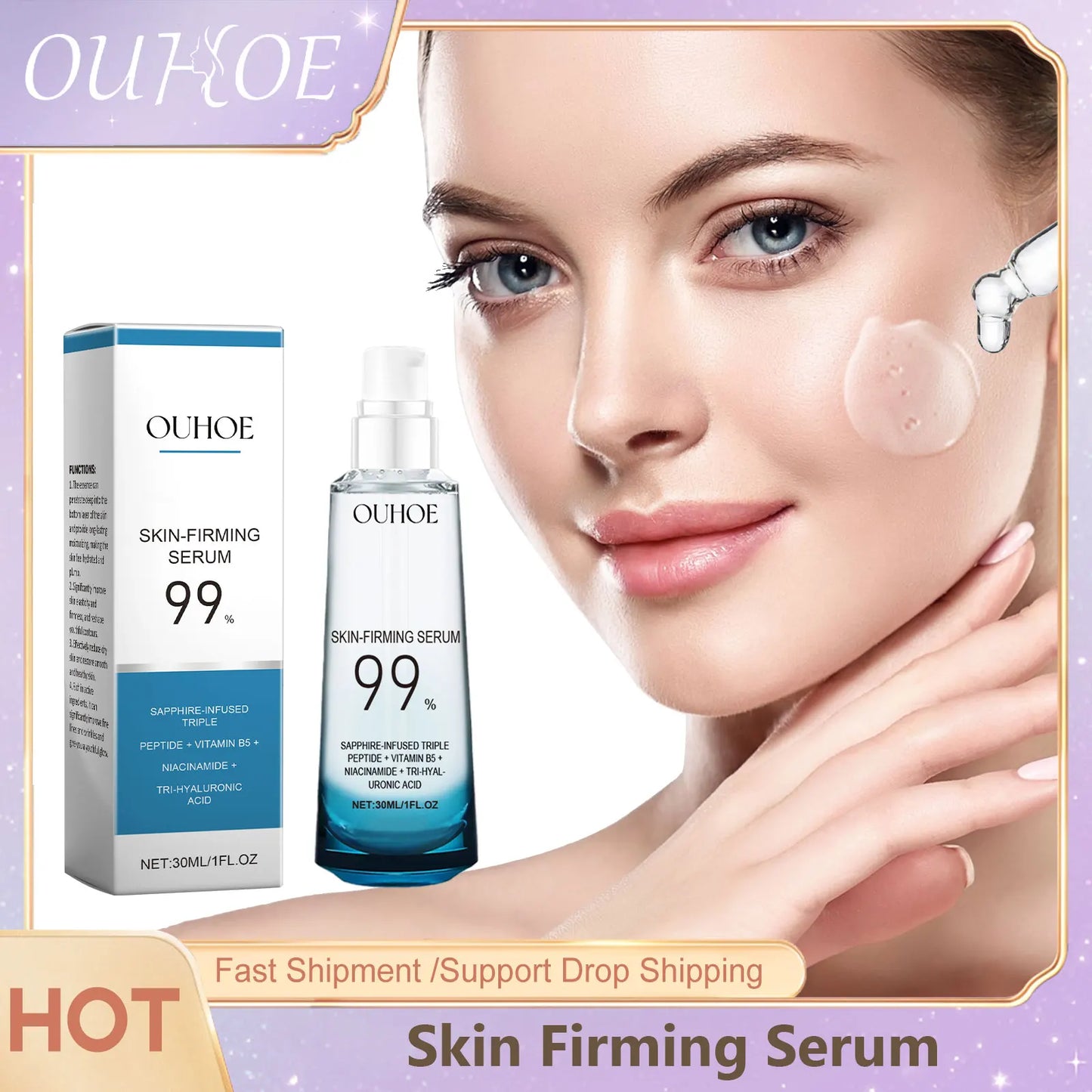 Skin Firming Brightening Face Serum | Hydrating Lift Essence