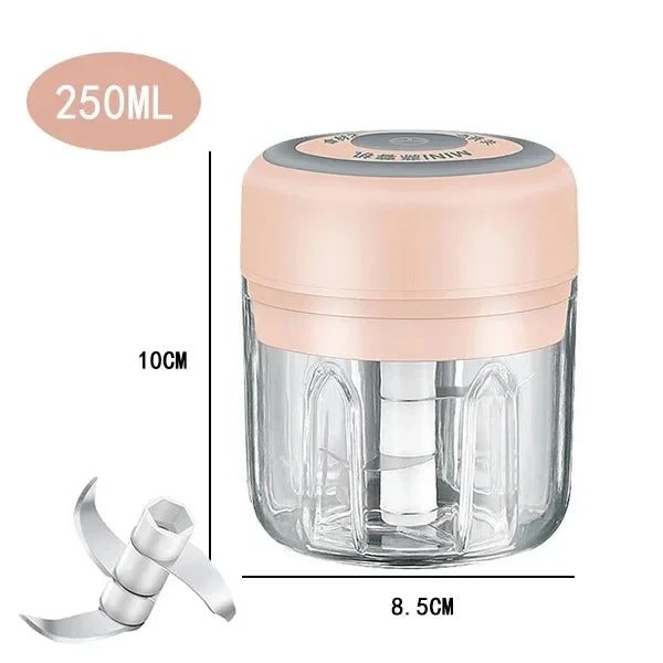 USB Electric Mini Food Chopper – Garlic Masher 100/250ml