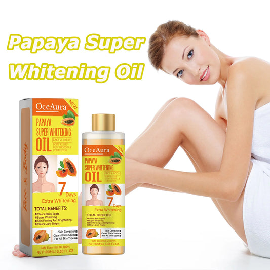 Papaya Whitening Body Oil – Brightening & Moisturizing Skin