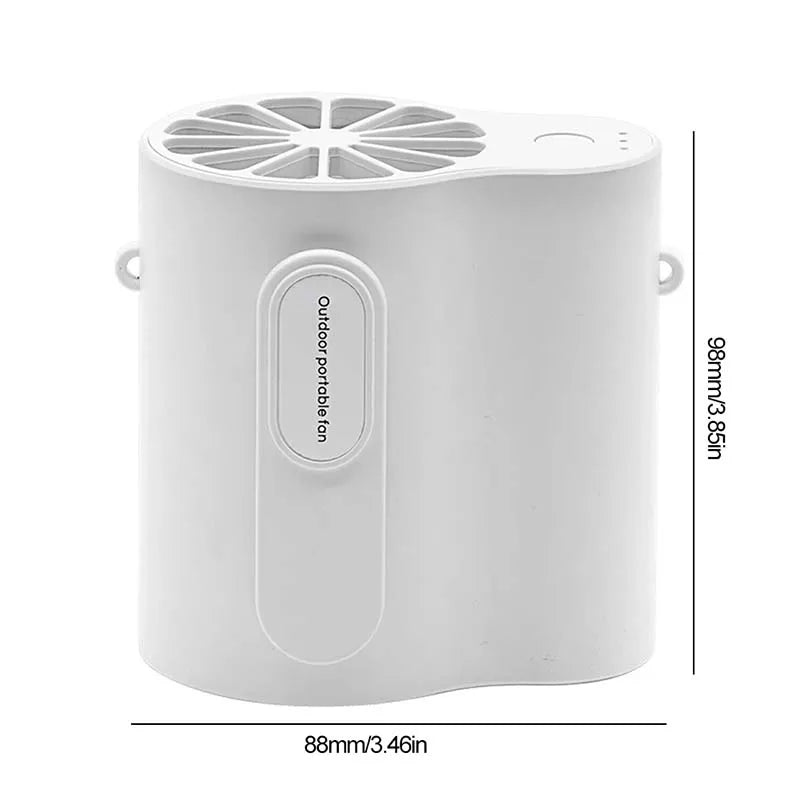 New Design Products Hang Waist Usb Charging Mini Fan Outdoor Thin Cute Mini Fan Bring Portable Small Fan Mini Cooler Peaceful Pleasures Health and Wellness