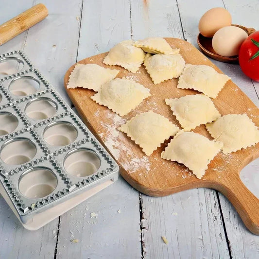 DIY Ravioli Mold Dumpling Mould Dumpling Maker Ravioli Maker Mould Alloy Aluminum Ravioli Stamp Cutter Mold Kitchen Accessories Peaceful Pleasures Health and Wellness