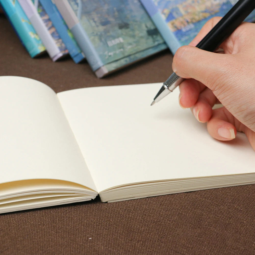 Art Gallery Square Notebook Beauty Monet Van Gogh Classic Paintings