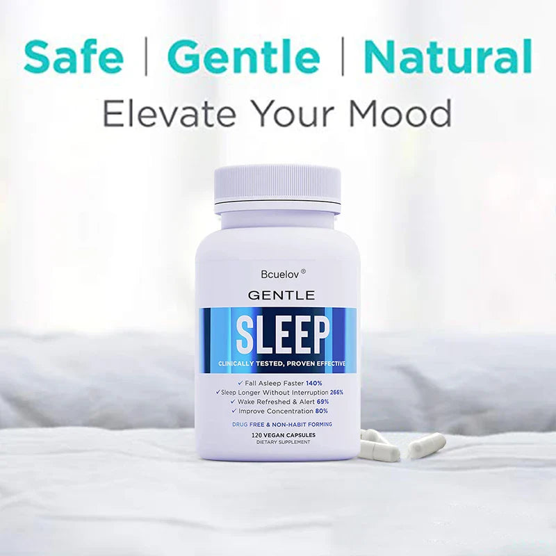 Bcuelov Melatonin Sleep Support Capsules | Wake Up Refreshed
