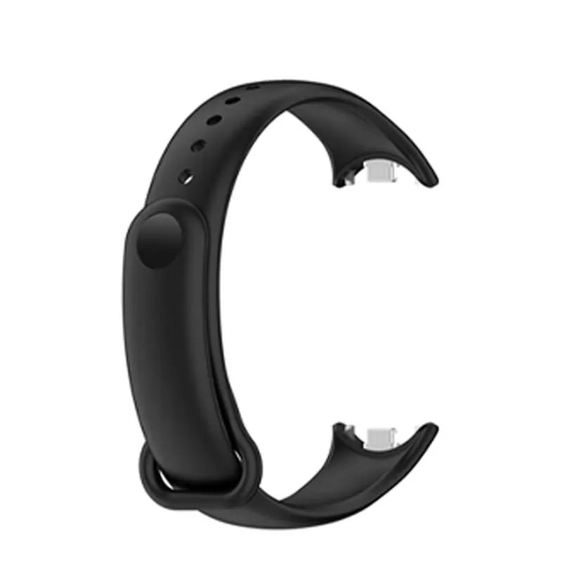 Silicone Sport Band for Xiaomi Smart Band 9 & Mi Band 8 Peaceful Pleasures Health and Wellness Black