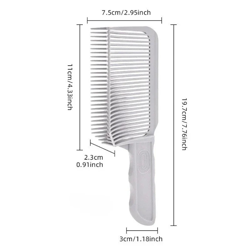 Professional Barber Positioning Comb for Salon Styling Peaceful Pleasures Health and Wellness LIGHT GRAY