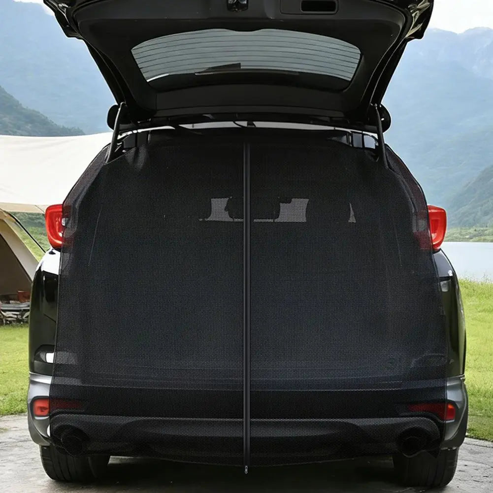 Car Trunk Mesh Curtains Car Tail Camping Mosquito Insect Net for Overlanding Camping Travel UV & Bug Protection Mesh Net Peaceful Pleasures Health and Wellness