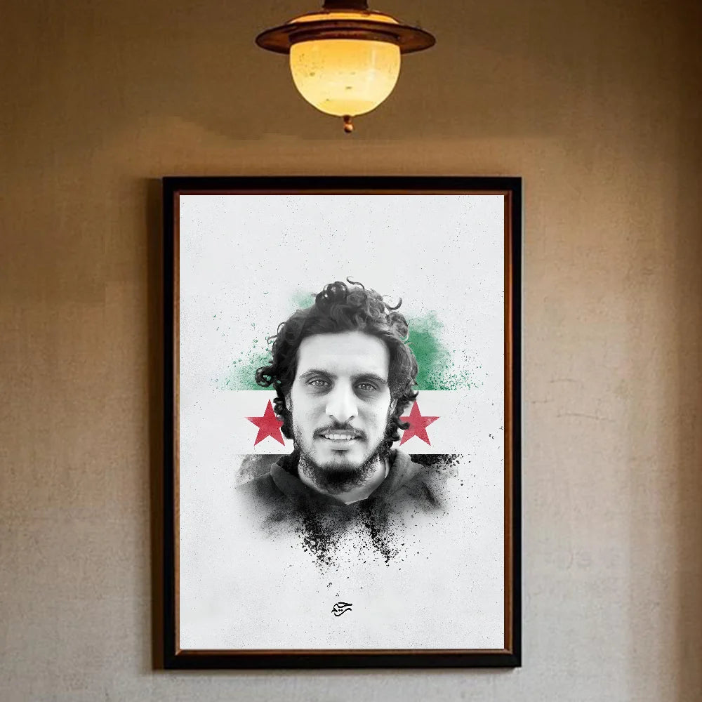 Syrian Revolution Flag HD Wall Poster – Waterproof PVC Decor Wall Art Poster Peaceful Pleasures Health and Wellness z3 40X50cmNoframe