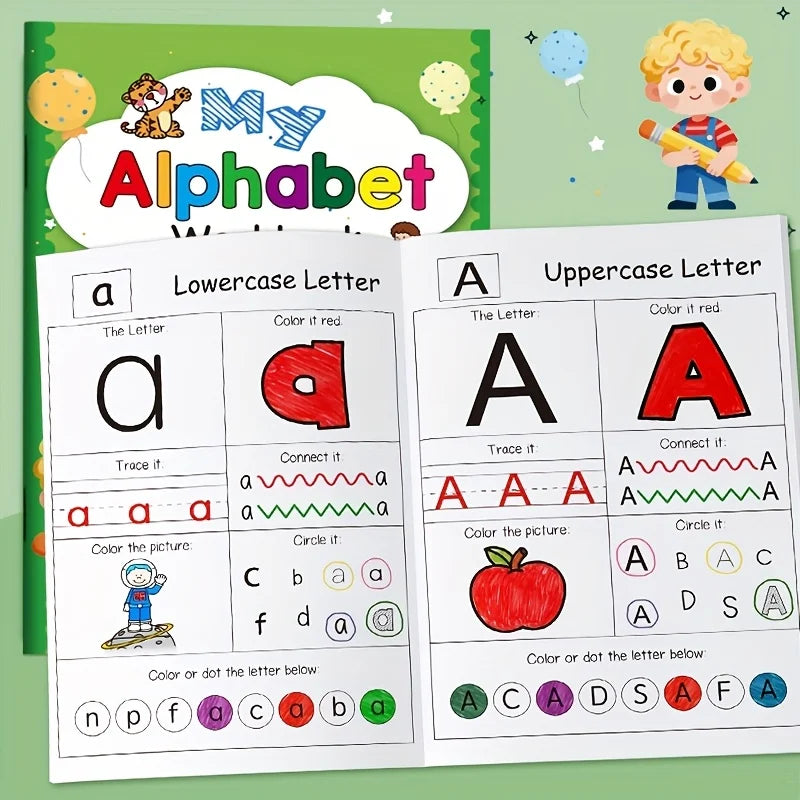 Children's English Alphabet Word Practice Book Abcd Basic Training