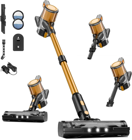 8-in-1 Cordless Vacuum Cleaner, 40Kpa Suction, 55-Min Runtime, Lightweight for Home Use Peaceful Pleasures Health and Wellness United States