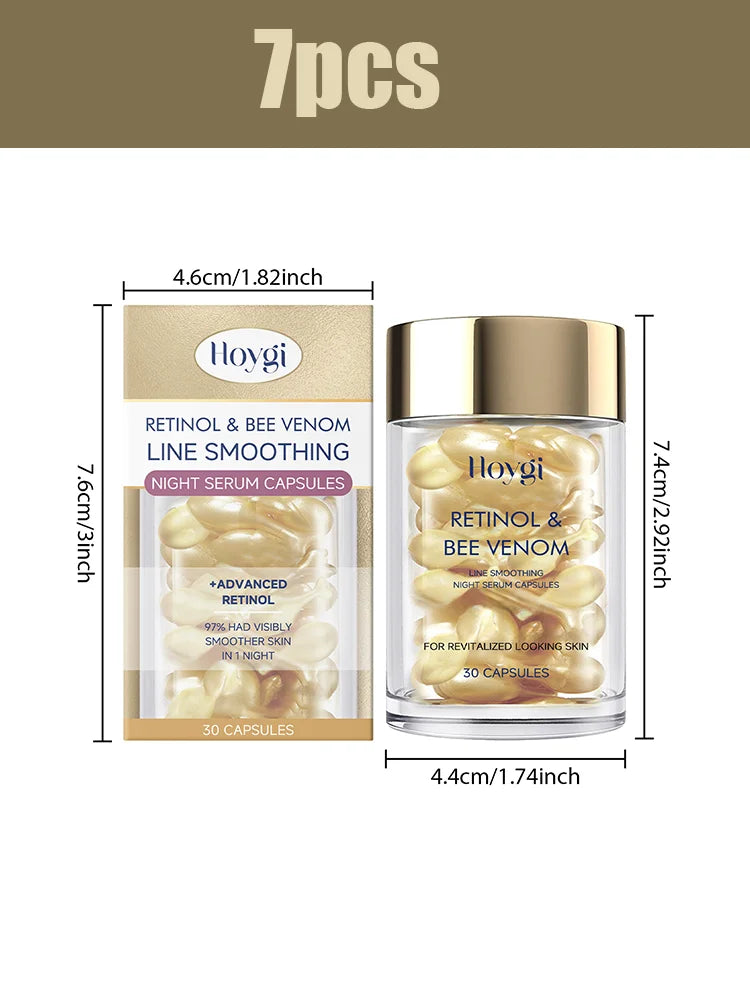 Hoygi Retinol & Bee Venom Night Serum Capsules | Anti-Aging