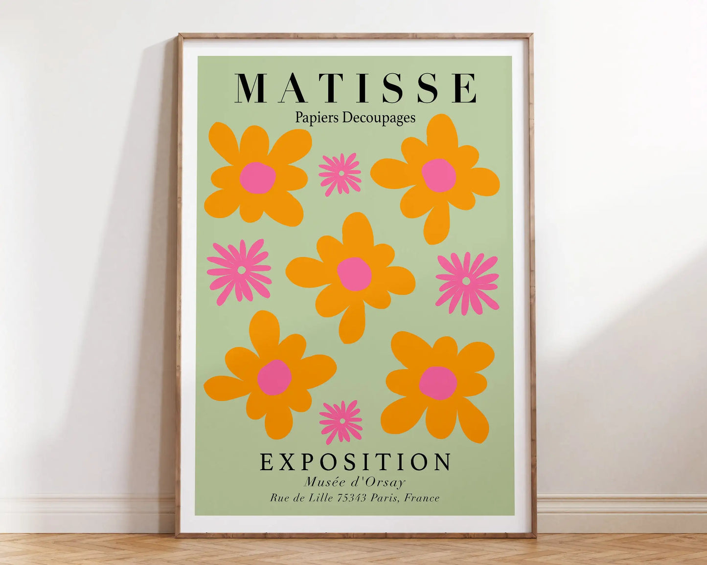 Matisse Abstract Floral Canvas Print | Botanical Wall Art Poster