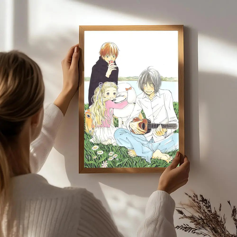 Honey and Clover Anime Poster – HD Waterproof Wall Art Anime Wall Poster Peaceful Pleasures Health and Wellness White4 50X70cmNoframe