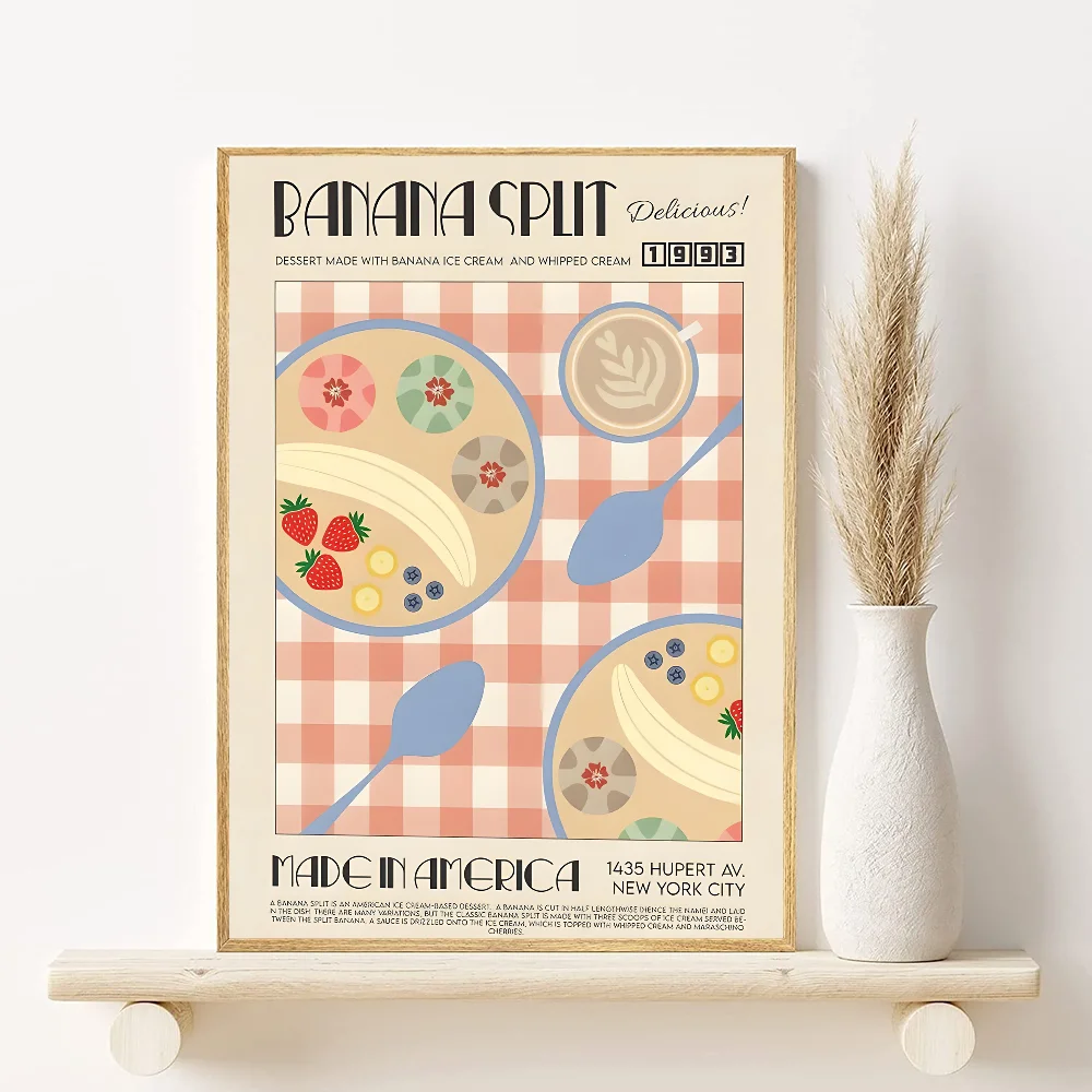 Retro Japanese & Korean Food Poster – Waterproof PVC Wall Art Wall Art Poster Peaceful Pleasures Health and Wellness z5 30X40cmNoframe