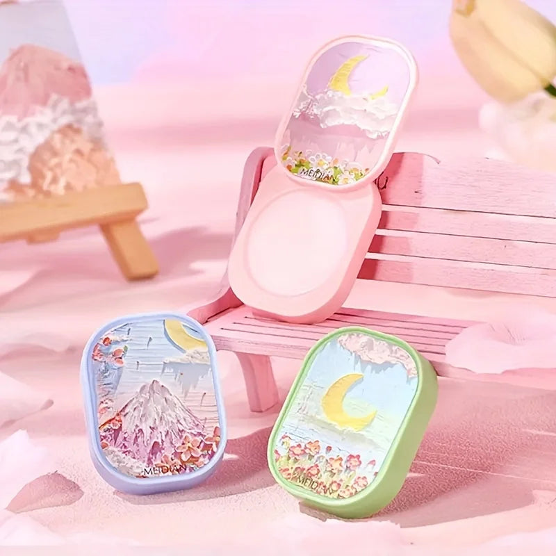 MEIDIAN 3-Piece Floral Solid Balm Perfume Gift Set for Women