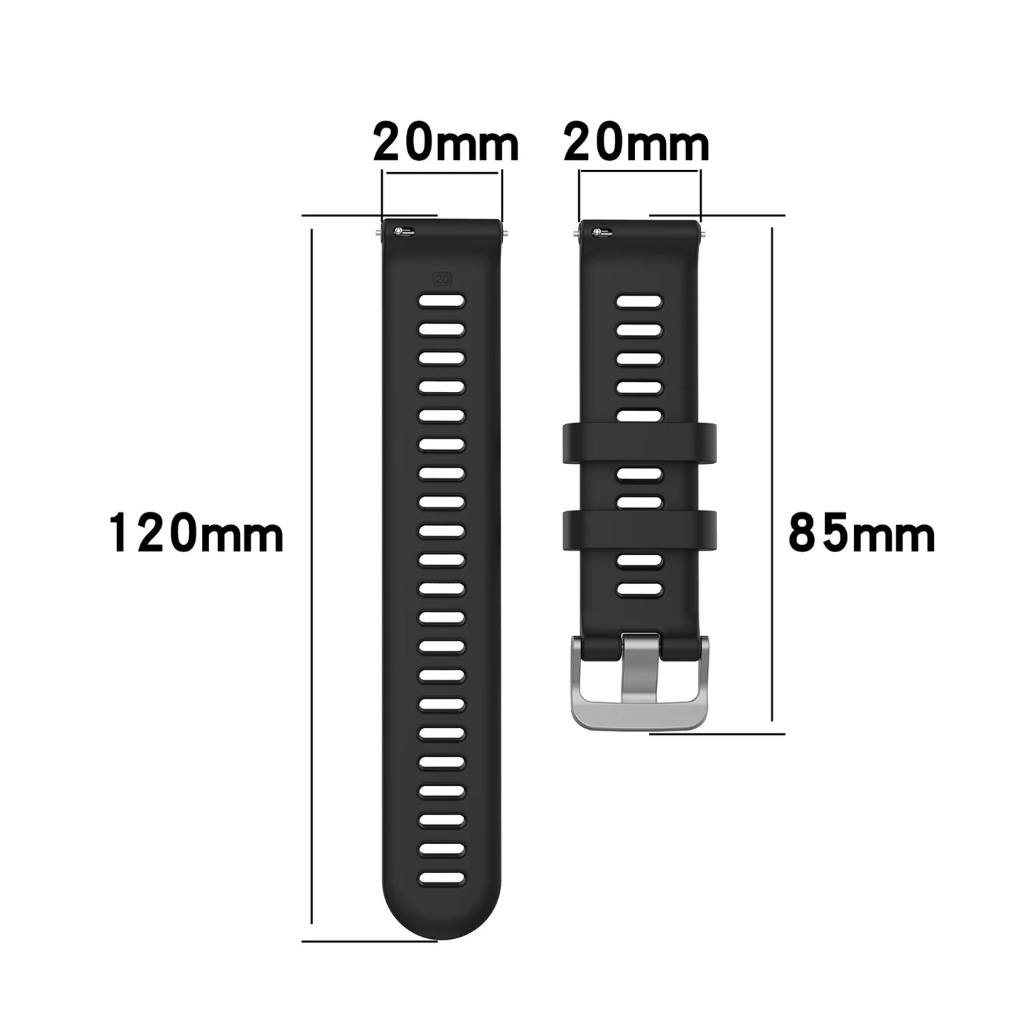 Silicone Strap For Garmin Forerunner 158 55 Replacement Watch Band + Protective Case Shell Peaceful Pleasures Health and Wellness