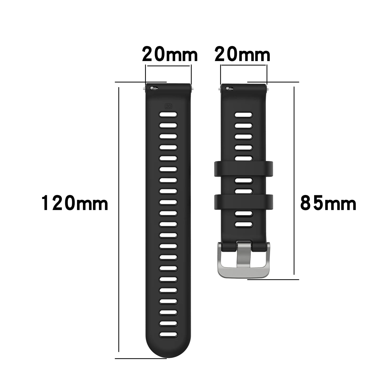 Silicone Strap For Garmin Forerunner 158 55 Replacement Watch Band + Protective Case Shell Peaceful Pleasures Health and Wellness