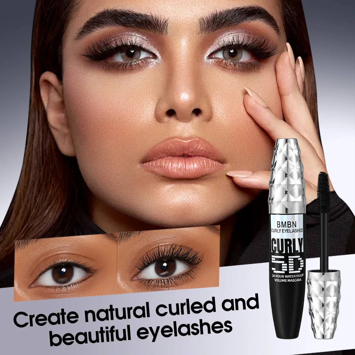 Waterproof Volumizing Mascara – Thick, Sweat-Proof Lashes