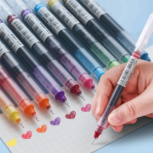 10-Pack Color Gel Pens 0.5mm – Quick Dry, Large Capacity Color Gel Pen Set Peaceful Pleasures Health and Wellness