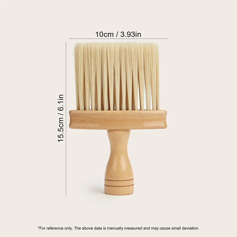 Barber Brush Neck Duster Brush Hair Cutting Brush Soft Barbershop Hair Neck Cleaning Brush Professional Salon Hair Styling Tools Peaceful Pleasures Health and Wellness 2pcs Beige