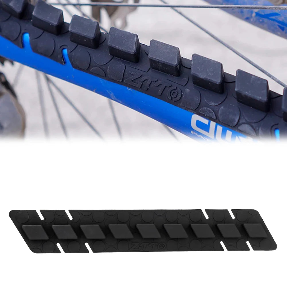 3D Silicone Bicycle Chainstay Protector Pad Chain Stay Frame Guard Chain Protection Sticker for Mountain Bike MTB Road Bike Peaceful Pleasures Health and Wellness