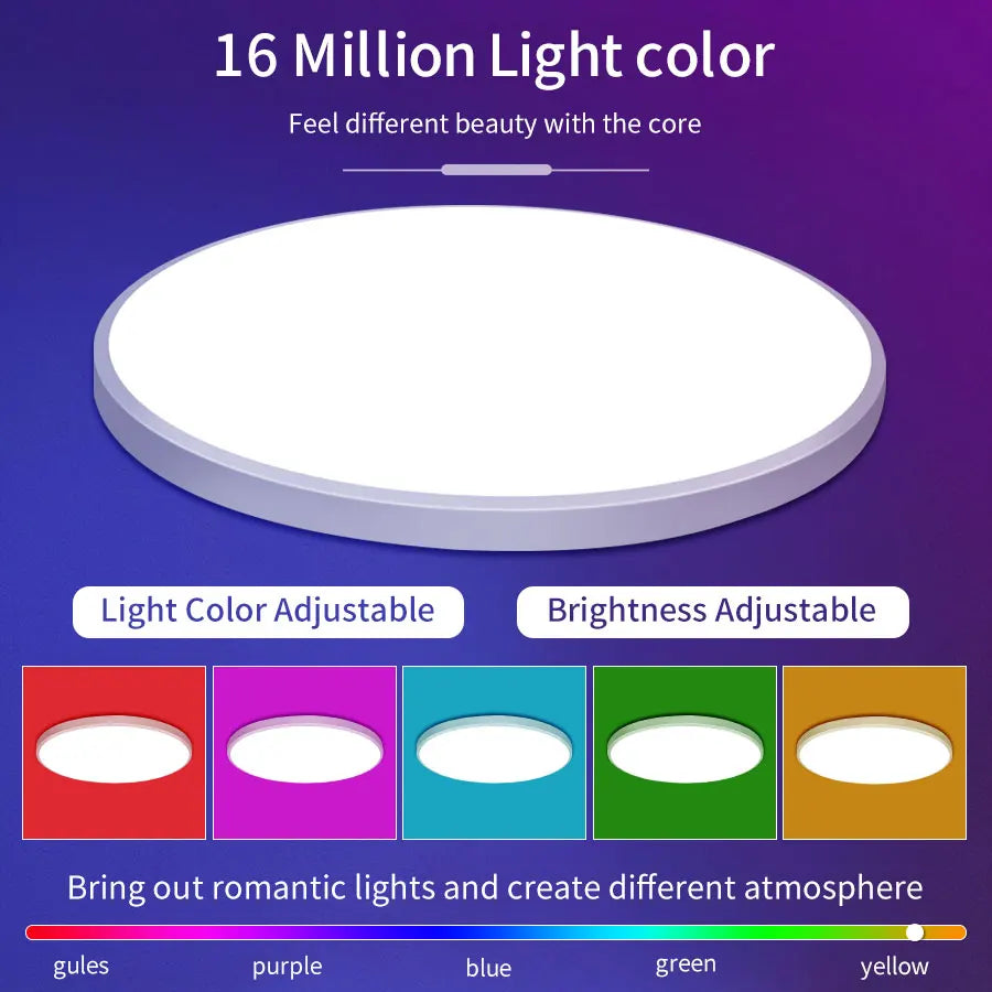 24W Smart WiFi LED Ceiling Light | Alexa & Google Home