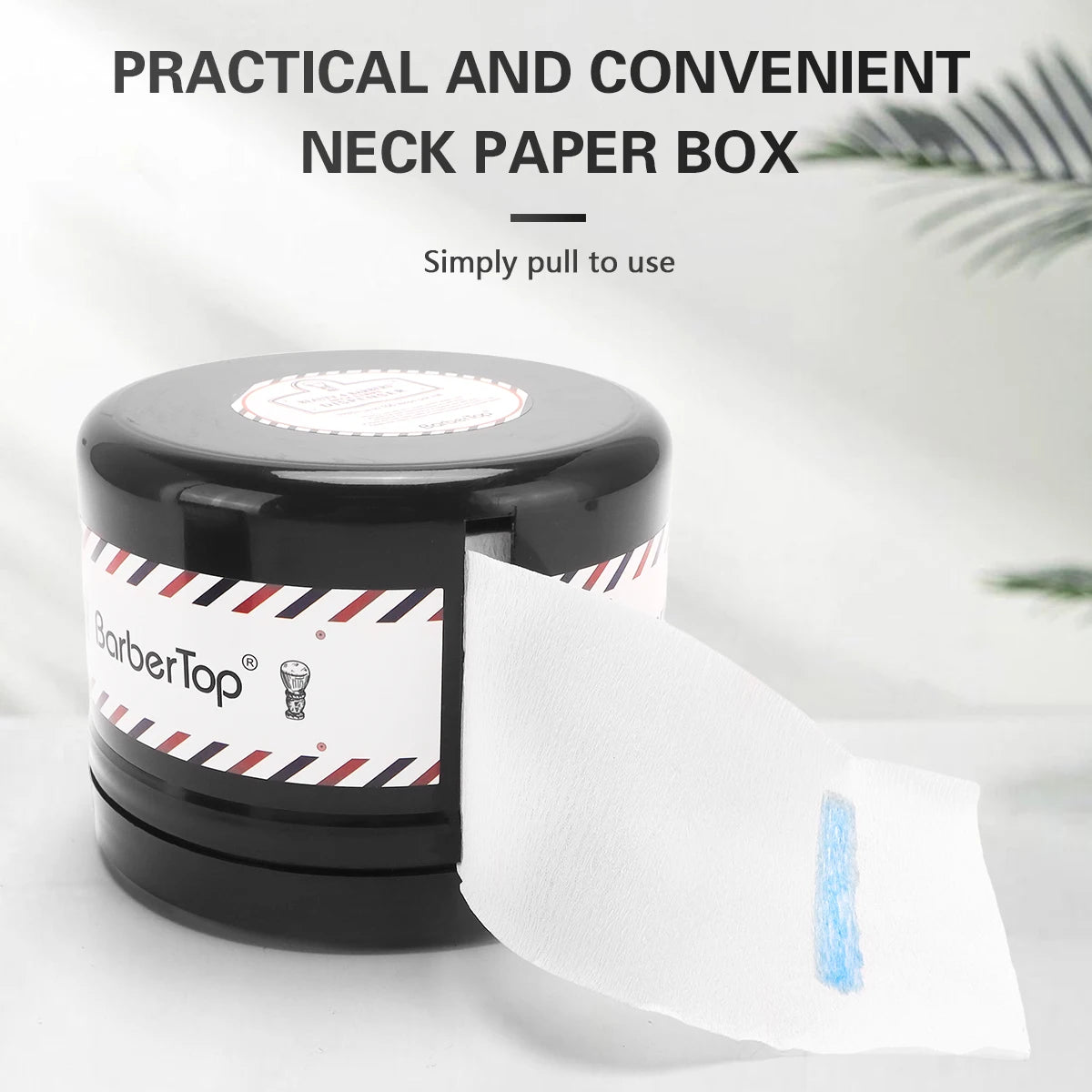 Barber Neck Strip Paper Dispenser Box,Pressure Resistant Plastic Disposable Neck Scarf Tissue Storage Case Salon Hairdressing Peaceful Pleasures Health and Wellness
