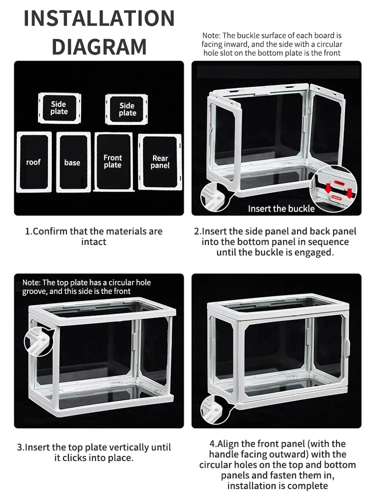 6pcs Display Box Glass Doll Storage Box Cotton Doll Blind Box Handmade Transparent Baby Cabinet Peaceful Pleasures Health and Wellness