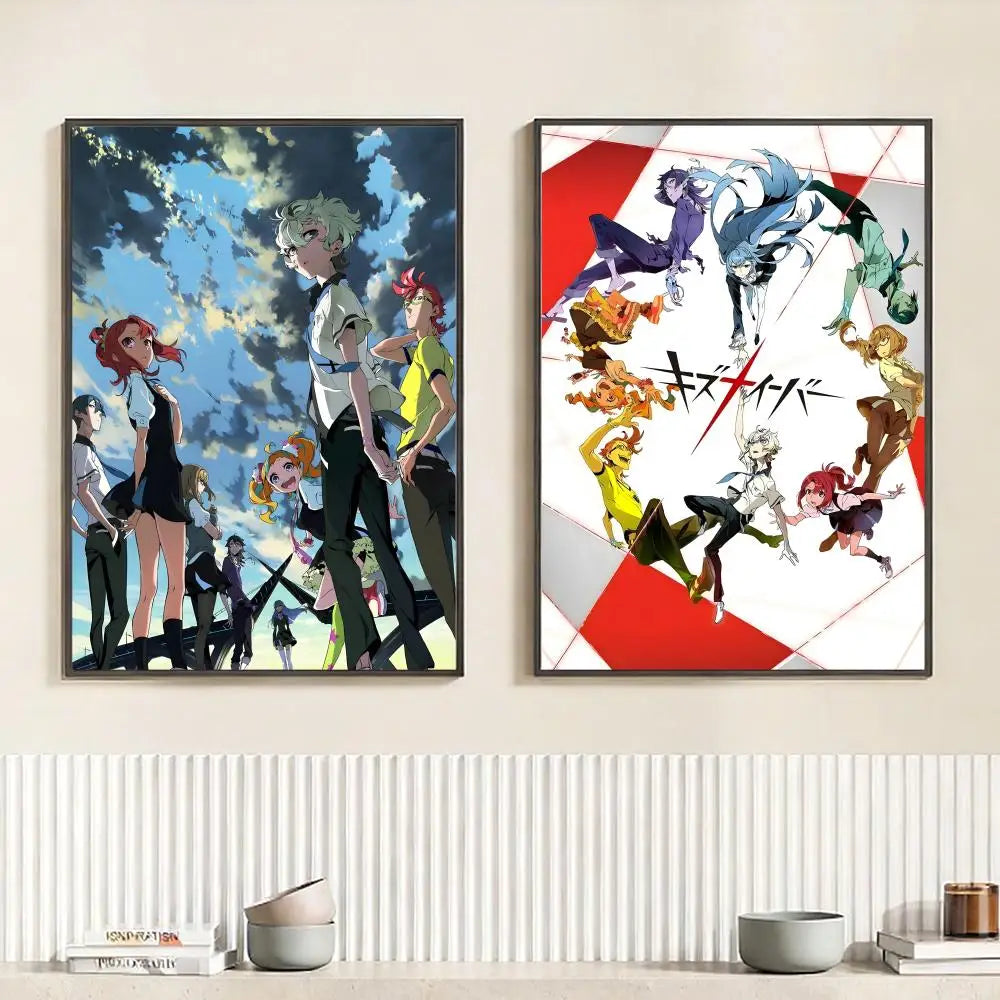Anime K-Kiznaiver Poster HD Self Adhesive Waterproof Wall Art Ideal for Home Office Dorm Bedroom Great Gift Peaceful Pleasures Health and Wellness