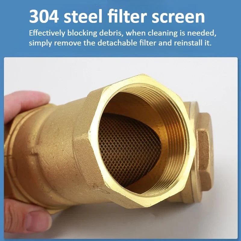 Brass Y-Strainer Filter BSP Thread DN8–DN50 | Water Filter Valve