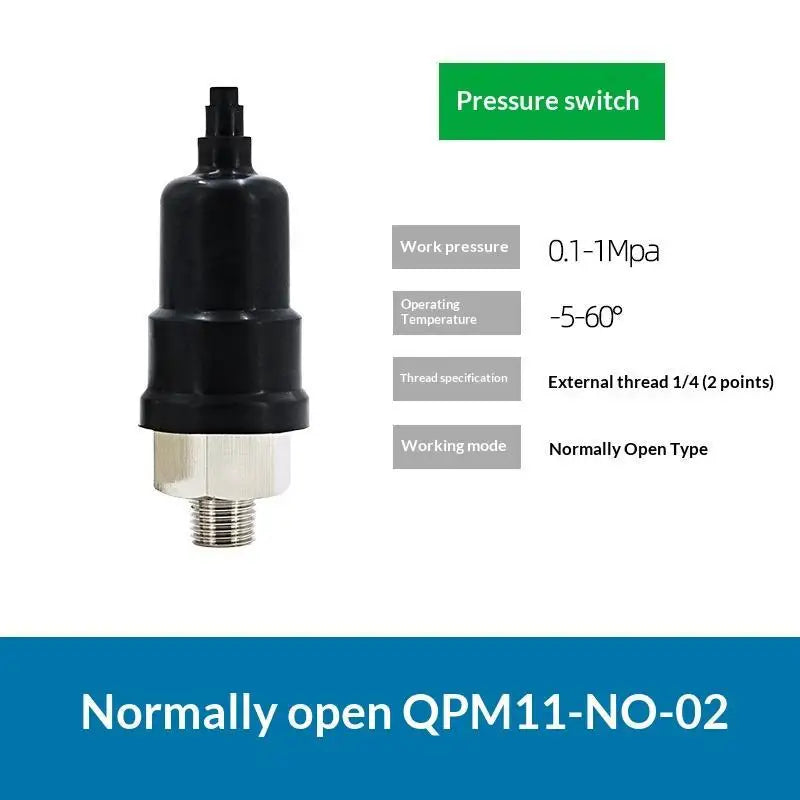 QPM11 Air Pressure Switch G1/8 G1/4 NO NC 0.1-1MPa Diaphragm Pressure Switch Peaceful Pleasures Health and Wellness QPM11 NO 02
