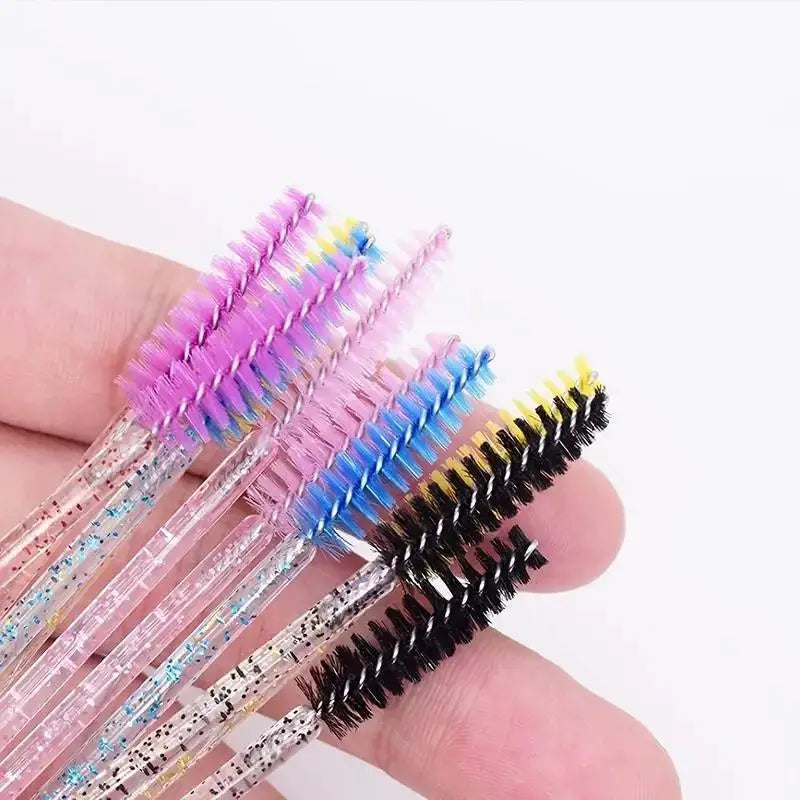 20-Pack Crystal Mascara Wands & Eyelash Brush Applicators
