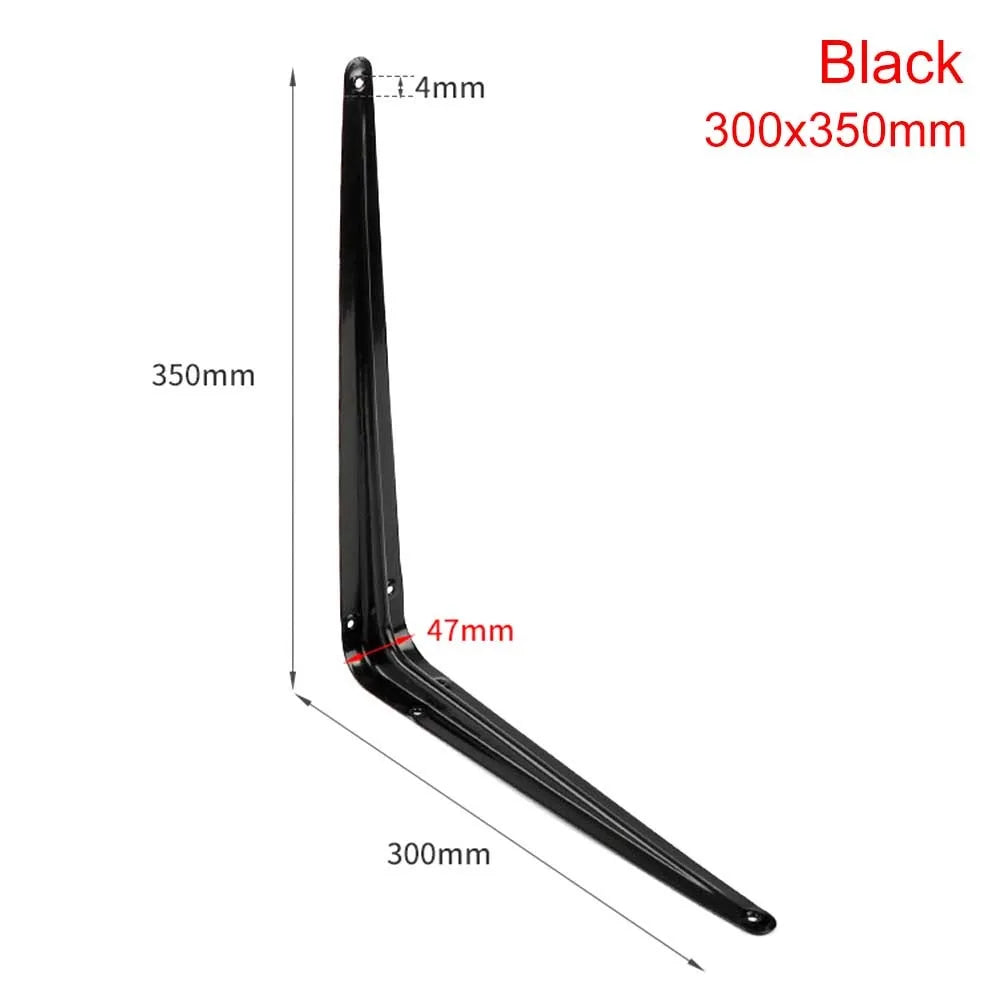 Metal Triangular Wall Bracket L-Shape Corner Shelf Support 4–14"