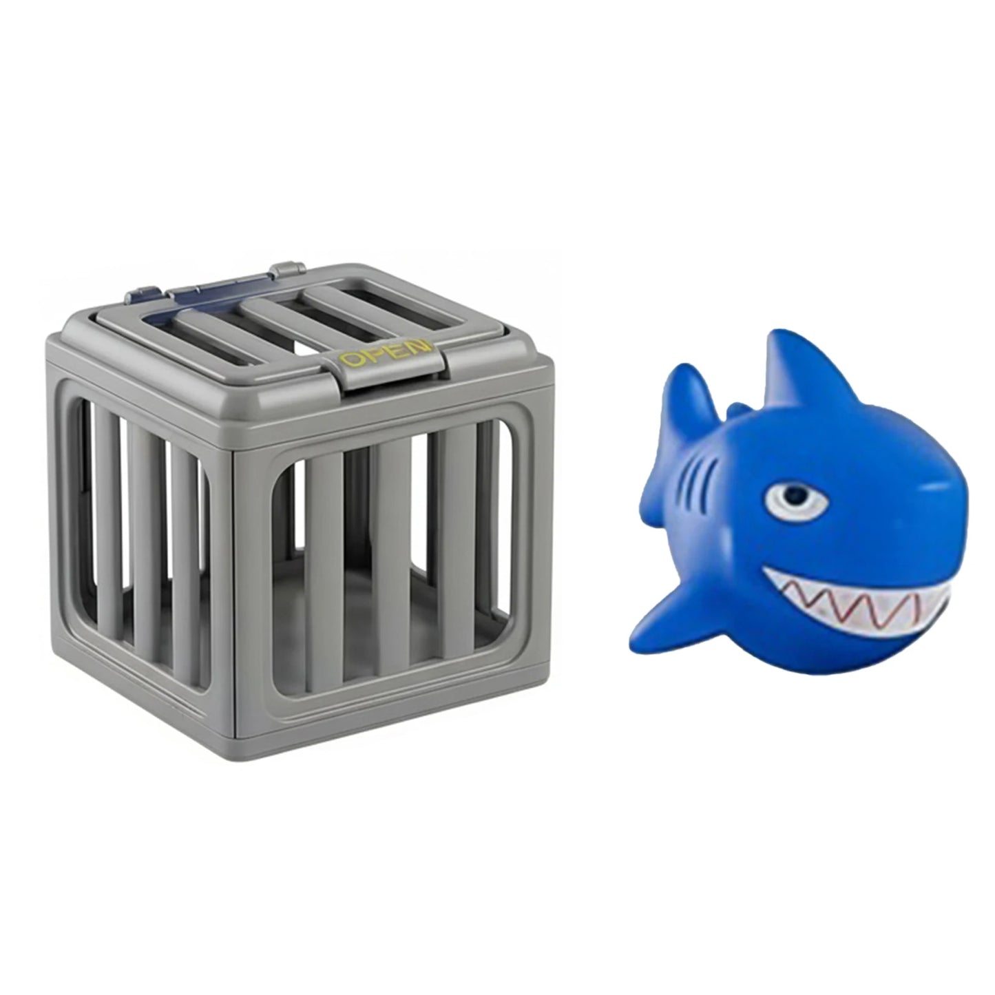 Toddler Pool Diving Toy Set PVC Soft Vinyl Sea Animal Figures With Cage Interactive Swimming Training Gift For Children Peaceful Pleasures Health and Wellness