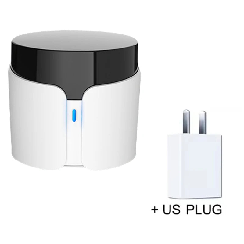 BroadLink RM5 Plus Smart Remote Control Wifi IR Bluetooth Hub Controller Timer Voice Control Work for Alexa Google Assistant Peaceful Pleasures Health and Wellness RM5 Plus US Plug