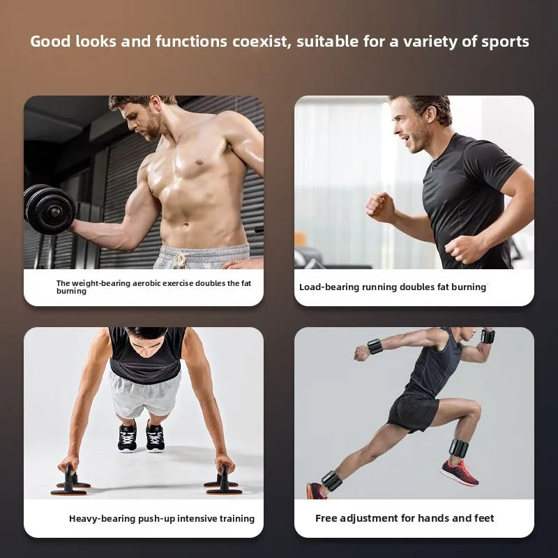 A Pair 2lb Wearable Bracelet Weight Silicone Waterproof Bracelet Ankle Weight for Wrist Strength Training Wristband Equipment Peaceful Pleasures Health and Wellness