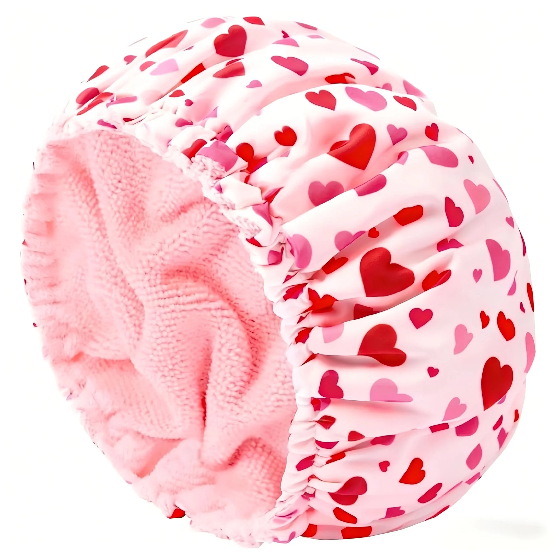 Terry Lined Shower Cap for Women – Large Reusable Waterproof Shower Cap Peaceful Pleasures Health and Wellness
