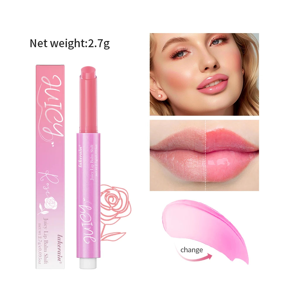juicy lip balm gloss Color Change Hydrating & Nourishing Lip Gloss Balm with Vitamin E Lip Balm Long Lasting Moisturizing Lipst Peaceful Pleasures Health and Wellness Rose1