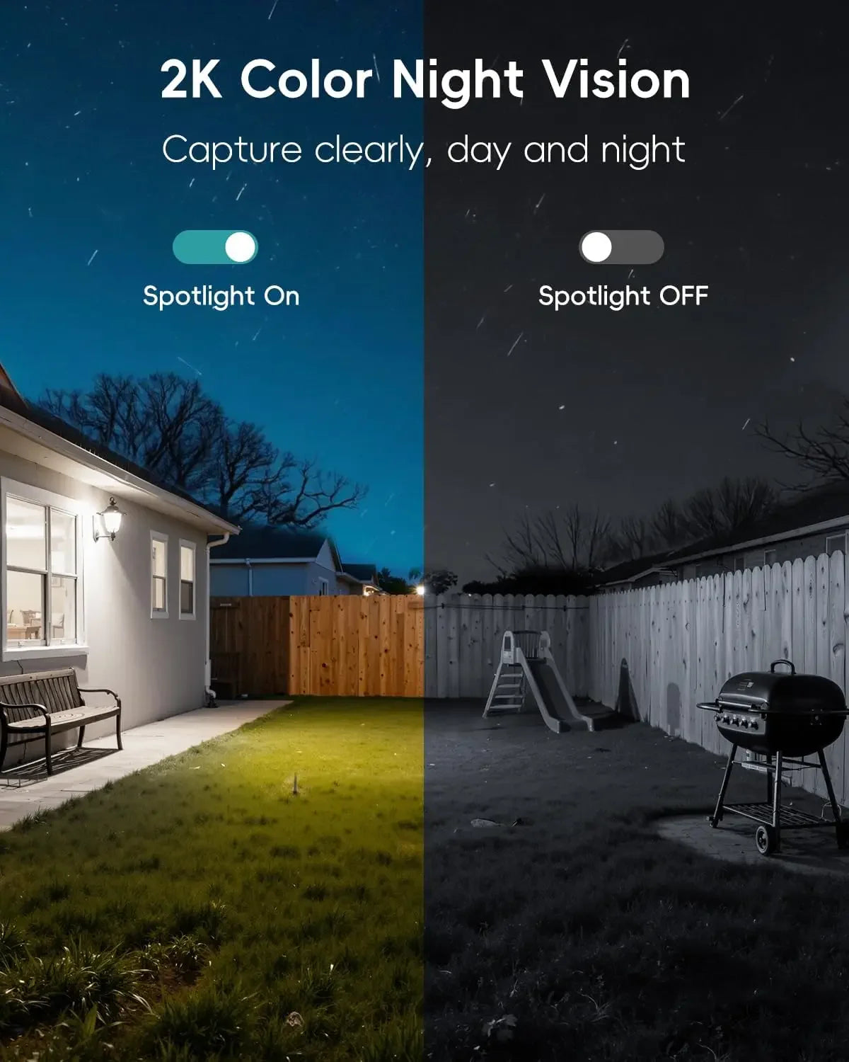 2K Solar Security Camera Wireless Outdoor | 360° PTZ View via App | Color Night Vision, Motion Detection, Free Cloud Storage Peaceful Pleasures Health and Wellness