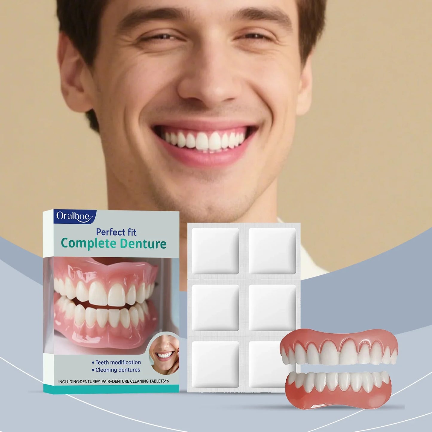 Denture Care & Cleaning Kit – Daily Cleansing & Comfortable Fit