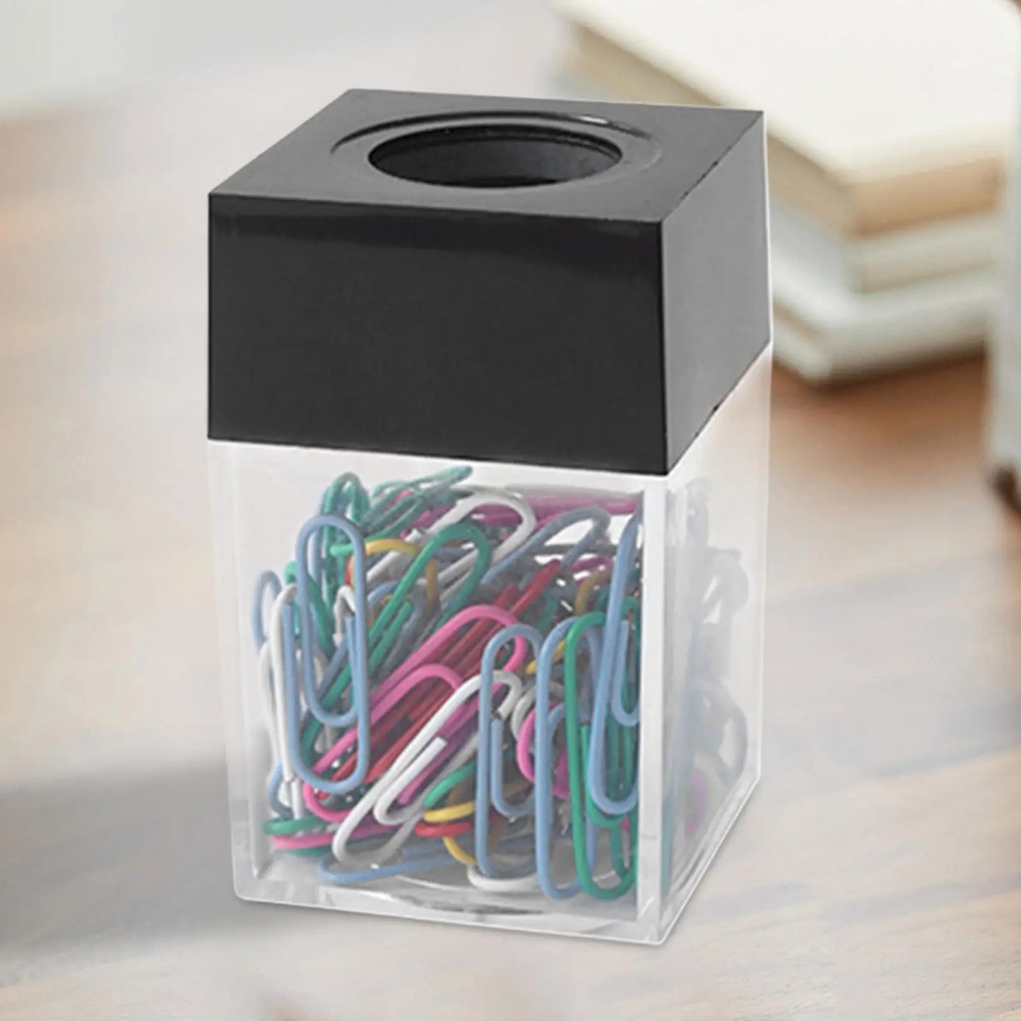 Magnetic Paper Clip Dispenser | High Capacity Desk Organizer