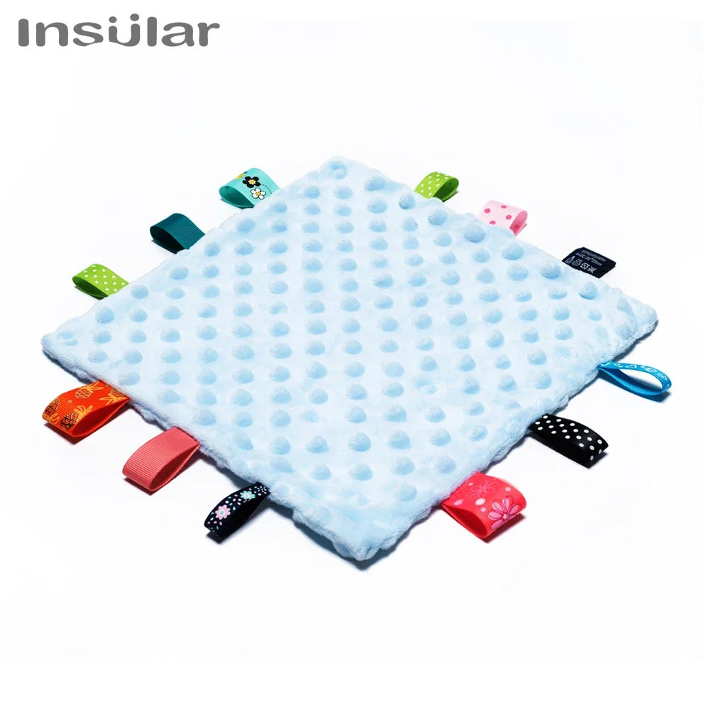 Insular Baby Taggies Comfort Blanket | Soft Plush Soothe Towel