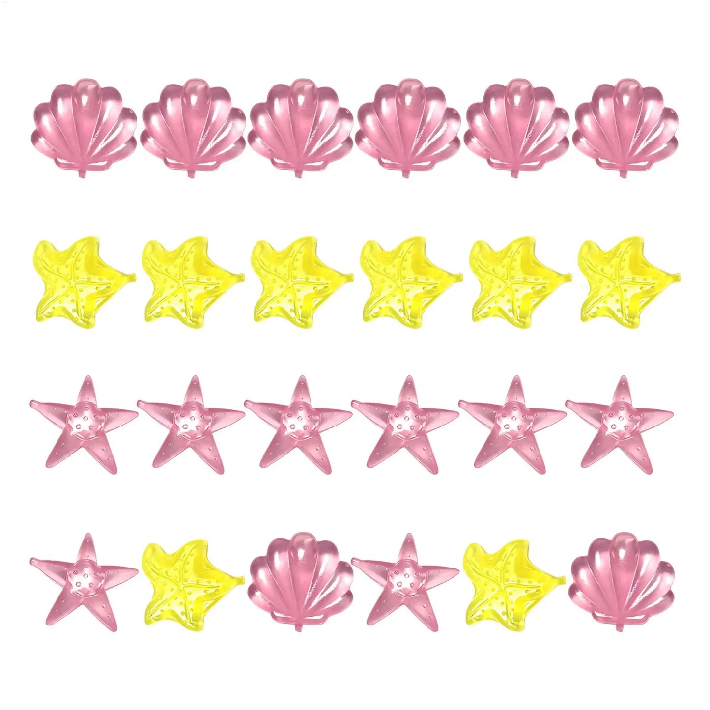 24-Pack Reusable Star-Shaped Ice Cubes | No-Dilution Drink Chillers