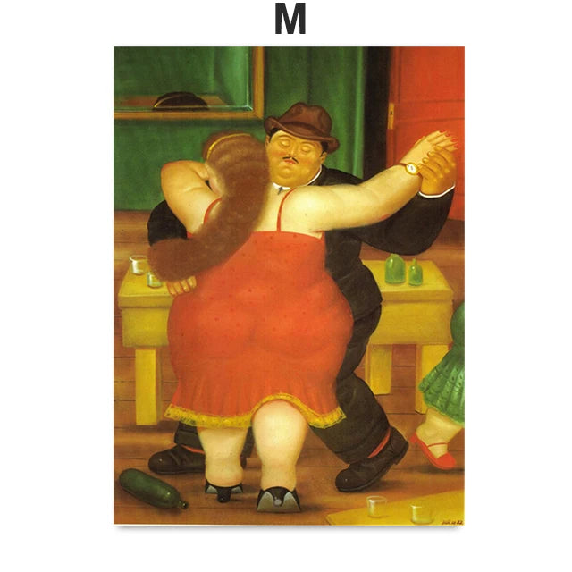 Fernando Botero Women Dancing Circus Canvas Wall Art Print