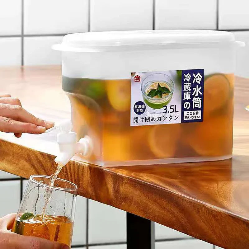 Drink Dispenser with Faucet – Fridge Juice & Water Jug